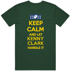 Kenny Clark Keep Calm Handle It Green Bay Football Vintage Retro Forest Green T Shirt Kenny Clark Keep Calm Handle It Green Bay Football Vintage Retro Forest Green T Shirt