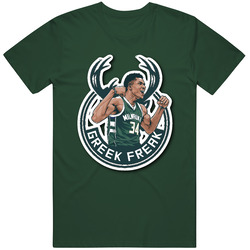 Milwaukee Giannis The Greek Freak Antetokounmpo Bucks Vintage Retro Forest Green T Shirt Milwaukee Giannis The Greek Freak Antetokounmpo Bucks Vintage Retro Forest Green T Shirt
