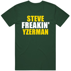 Steve Freakin Yzerman Canada Hall Of Fame Sports Vintage Retro Forest Green T Shirt Steve Freakin Yzerman Canada Hall Of Fame Sports Vintage Retro Forest Green T Shirt