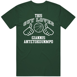Giannis Antetokounmpo This Guy Loves Heart Milwaukee Basketball Vintage Retro Forest Green T Shirt Giannis Antetokounmpo This Guy Loves Heart Milwaukee Basketball Vintage Retro Forest Green T Shirt