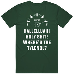 Where's The Tylenol National Lampoons Christmas Vacation Sh*ters Full Quote Vintage Retro Forest Green T Shirt