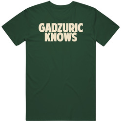 Dan Gadzuric Knows Milwaukee Basketball Player Funny Sports Fan Vintage Retro Forest Green T Shirt