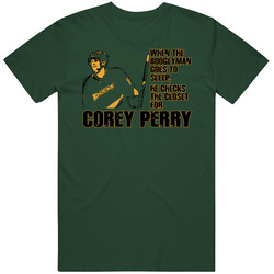 Hockey Anaheim Boogeyman Corey Perry Vintage Retro Forest Green T Shirt Hockey Anaheim Boogeyman Corey Perry Vintage Retro Forest Green T Shirt