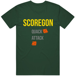 Scoregon Quack Attack Oregon Ducks Vintage Retro Forest Green T Shirt Scoregon Quack Attack Oregon Ducks Vintage Retro Forest Green T Shirt