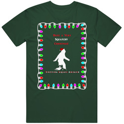 Squatchy Christmas 2 Vintage Retro Forest Green T Shirt Squatchy Christmas 2 Vintage Retro Forest Green T Shirt