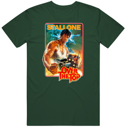 Over the Top, T-Shirt, Sylvester, Stallone, Rambo, Rocky, Movie, Trucker Vintage Retro Forest Green T Shirt Over the Top, T-Shirt, Sylvester, Stallone, Rambo, Rocky, Movie, Trucker Vintage Retro Forest Green T Shirt