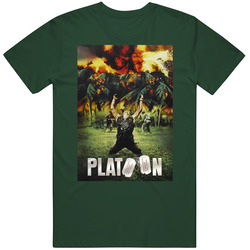 Platoon Movie Scene Vintage Retro Forest Green T Shirt Platoon Movie Scene Vintage Retro Forest Green T Shirt