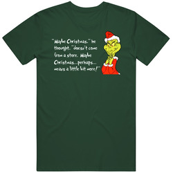 The Grinch Christmas Quote Vintage Retro Forest Green T Shirt The Grinch Christmas Quote Vintage Retro Forest Green T Shirt