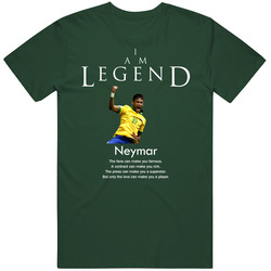 Neymar Brazil Legend Soccer Futbol Vintage Retro Forest Green T Shirt Neymar Brazil Legend Soccer Futbol Vintage Retro Forest Green T Shirt