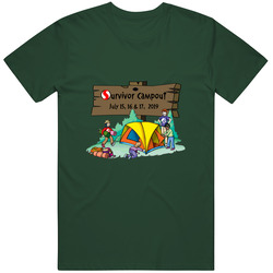 Survivor Campout 2019 Vintage Retro Forest Green T Shirt Survivor Campout 2019 Vintage Retro Forest Green T Shirt