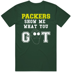 Show Me What You Got Green Bay Packers Football Rick And Morty Vintage Retro Forest Green T Shirt Show Me What You Got Green Bay Packers Football Rick And Morty Vintage Retro Forest Green T Shirt