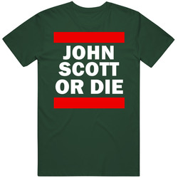 John Scott Or Die Minnesota Hockey Vintage Retro Forest Green T Shirt John Scott Or Die Minnesota Hockey Vintage Retro Forest Green T Shirt