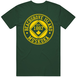 Beachgrove Island 125 Year Anniversary Vintage Retro Forest Green T Shirt Beachgrove Island 125 Year Anniversary Vintage Retro Forest Green T Shirt