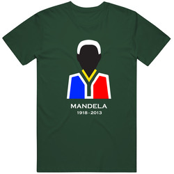 Nelson Mandela Tribute Vintage Retro Forest Green T Shirt Nelson Mandela Tribute Vintage Retro Forest Green T Shirt