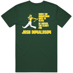 Josh Donaldson Oakland Baseball Boogeyman Vintage Retro Forest Green T Shirt Josh Donaldson Oakland Baseball Boogeyman Vintage Retro Forest Green T Shirt