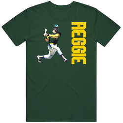 Oakland Baseball Reggie Jackson Vintage Retro Forest Green T Shirt Oakland Baseball Reggie Jackson Vintage Retro Forest Green T Shirt