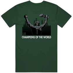 Champions Of The World Philadelphia Eagles Rocky Vintage Retro Forest Green T Shirt Champions Of The World Philadelphia Eagles Rocky Vintage Retro Forest Green T Shirt