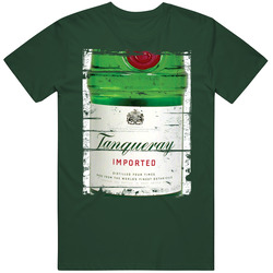 Tanqueray Gin Grunge Look Vintage Retro Forest Green T Shirt Tanqueray Gin Grunge Look Vintage Retro Forest Green T Shirt