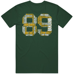 Oakland Baseball 1989 World Series Champions Retro Roster Sports Fan Vintage Forest Green Classic Unisex T Shirt Oakland Baseball 1989 World Series Champions Retro Roster Sports Fan Vintage Forest Green Classic Unisex T Shirt