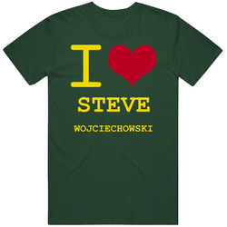 Steve Wojciechowski California I Love Heart Basketball Hockey Baseball Football Vintage Forest Green Classic Unisex T Shirt
