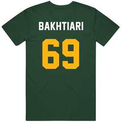 Jersey Back David Bakhtiari Green Bay Football Team Fan For Green Vintage Forest Green Classic Unisex T Shirt Jersey Back David Bakhtiari Green Bay Football Team Fan For Green Vintage Forest Green Classic Unisex T Shirt