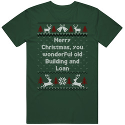 Merry Christmas It's A Wonderful Life Ugly Christmas Movie Vintage Forest Green Classic Unisex T Shirt Merry Christmas It's A Wonderful Life Ugly Christmas Movie Vintage Forest Green Classic Unisex T Shirt