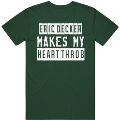 Eric Decker Makes My Heart Throb New York Ny Football Player Cool Fan Vintage Forest Green Classic Unisex T Shirt Eric Decker Makes My Heart Throb New York Ny Football Player Cool Fan Vintage Forest Green Classic Unisex T Shirt