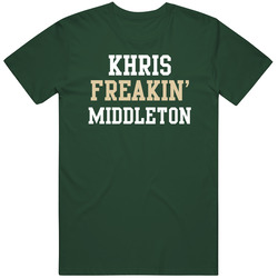 Khris Middleton Freakin Favorite Milwaukee Basketball Player Fan Vintage Forest Green Classic Unisex T Shirt