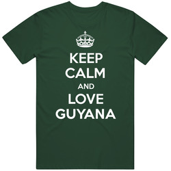 Keep Calm And Love Guyana Parody Vintage Forest Green Classic Unisex T Shirt Keep Calm And Love Guyana Parody Vintage Forest Green Classic Unisex T Shirt