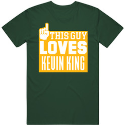 This Guy Loves Kevin King Green Bay Football Team Fan Vintage Forest Green Classic Unisex T Shirt