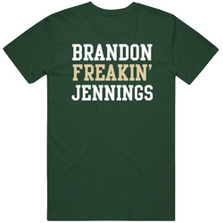 Brandon Jennings Freakin Favorite Milwaukee Basketball Player Fan Vintage Forest Green Classic Unisex T Shirt Brandon Jennings Freakin Favorite Milwaukee Basketball Player Fan Vintage Forest Green Classic Unisex T Shirt
