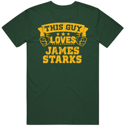 This Guy Loves James Starks Green Bay Football Sports Athlete Vintage Forest Green Classic Unisex T Shirt This Guy Loves James Starks Green Bay Football Sports Athlete Vintage Forest Green Classic Unisex T Shirt