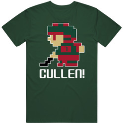Matt Cullen # 7 Tecmo Minnesota Hockey Athlete Fan Vintage Forest Green Classic Unisex T Shirt Matt Cullen # 7 Tecmo Minnesota Hockey Athlete Fan Vintage Forest Green Classic Unisex T Shirt