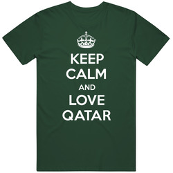 Keep Calm And Love Qatar Parody Vintage Forest Green Classic Unisex T Shirt Keep Calm And Love Qatar Parody Vintage Forest Green Classic Unisex T Shirt