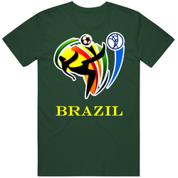 Brazil World Cup Vintage Forest Green Classic Unisex T Shirt Brazil World Cup Vintage Forest Green Classic Unisex T Shirt