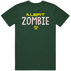 Alert Zombie Warning Scary Halloween Job Vintage Forest Green Classic Unisex T Shirt Alert Zombie Warning Scary Halloween Job Vintage Forest Green Classic Unisex T Shirt