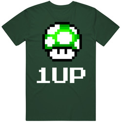 Nintendo Super Mario Mushroom Vintage Forest Green Classic Unisex T Shirt Nintendo Super Mario Mushroom Vintage Forest Green Classic Unisex T Shirt