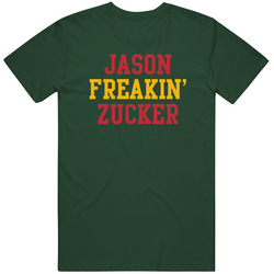 Jason Freakin Zucker Minnesota Hockey Player Sports Fan Vintage Forest Green Classic Unisex T Shirt Jason Freakin Zucker Minnesota Hockey Player Sports Fan Vintage Forest Green Classic Unisex T Shirt