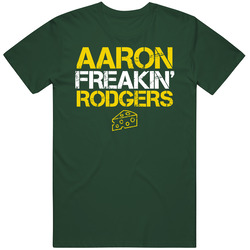 Aaron Freakin Rodgers Greenbay Football Wisconsin Cheeseheads Fan Vintage Forest Green Classic Unisex T Shirt Aaron Freakin Rodgers Greenbay Football Wisconsin Cheeseheads Fan Vintage Forest Green Classic Unisex T Shirt
