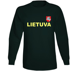 Lithuania Basketball Team Lietuva Crest Basketball Fan Vintage Forest Green Classic Unisex Long Sleeve T Shirt Lithuania Basketball Team Lietuva Crest Basketball Fan Vintage Forest Green Classic Unisex Long Sleeve T Shirt