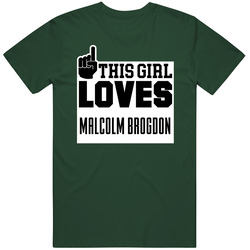 Malcolm Brogdon #13 Milwaukee Basketball This Girl Loves Team Fan Sports Vintage Forest Green Classic Unisex T Shirt