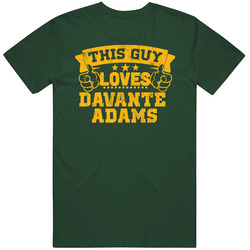 This Guy Loves Davante Adams Green Bay Football Sports Athlete Vintage Forest Green Classic Unisex T Shirt This Guy Loves Davante Adams Green Bay Football Sports Athlete Vintage Forest Green Classic Unisex T Shirt