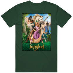 Tangled Animated Movie Rapunzel Vintage Forest Green Classic Unisex T Shirt Tangled Animated Movie Rapunzel Vintage Forest Green Classic Unisex T Shirt