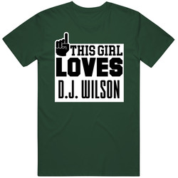 D.j. Wilson #5 Milwaukee Basketball This Girl Loves Team Fan Sports Vintage Forest Green Classic Unisex T Shirt D.j. Wilson #5 Milwaukee Basketball This Girl Loves Team Fan Sports Vintage Forest Green Classic Unisex T Shirt