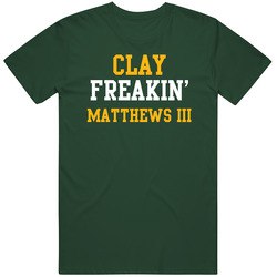 Clay Freakin' Matthews Iii Green Bay Football Player Cool Fan Vintage Forest Green Classic Unisex T Shirt Clay Freakin' Matthews Iii Green Bay Football Player Cool Fan Vintage Forest Green Classic Unisex T Shirt