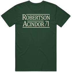 Oscar Robertson Lew Alcindor 1971 Milwaukee Basketball Fan Vintage Forest Green Classic Unisex T Shirt Oscar Robertson Lew Alcindor 1971 Milwaukee Basketball Fan Vintage Forest Green Classic Unisex T Shirt