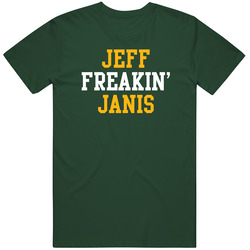 Jeff Freakin' Janis Green Bay Football Player Cool Fan Vintage Forest Green Classic Unisex T Shirt Jeff Freakin' Janis Green Bay Football Player Cool Fan Vintage Forest Green Classic Unisex T Shirt