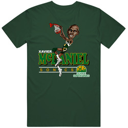 Xavier Mcdaniel Retro Basketball Caricature Vintage Forest Green Classic Unisex T Shirt Xavier Mcdaniel Retro Basketball Caricature Vintage Forest Green Classic Unisex T Shirt