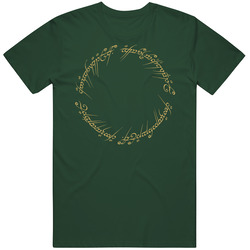 Lord Of The Rings Ring Encryption Vintage Forest Green Classic Unisex T Shirt Lord Of The Rings Ring Encryption Vintage Forest Green Classic Unisex T Shirt