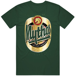 Mythos Greek Beer Vintage Forest Green Classic Unisex T Shirt Mythos Greek Beer Vintage Forest Green Classic Unisex T Shirt